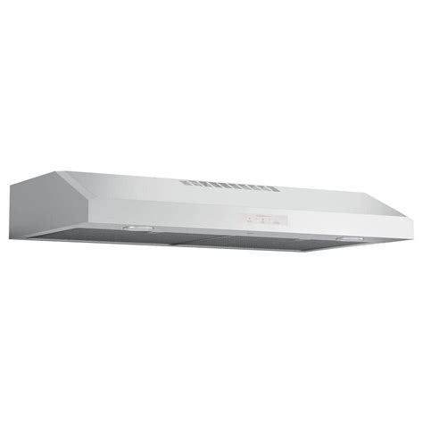 g.e stainless steel 36 under cabinet range hood|GE 36.